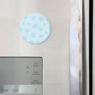 Snöflingor, isblått, Isig Snöflingor, Snö Magnet