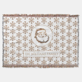 Snöflingor Jolly Jultomten, Elegant jul Filt