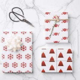 Snöflingor, Joy och Julgran Mönster