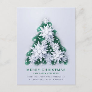 Snöflingor jul Corporate Hälsning Post Vykort