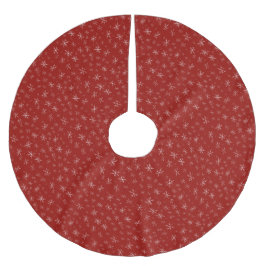 Snöflingor-jul Julgransmatta Borstad Polyester