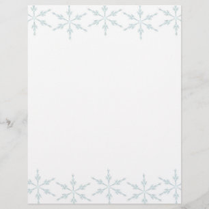 Snöflingor-julen Brev Papper