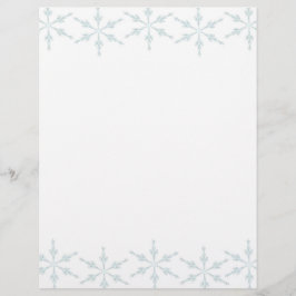 Snöflingor-julen Brev Papper