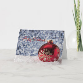 Snöflingor,julfirman Boll Hälsning Helgkort