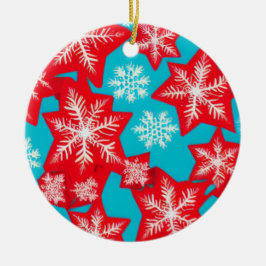 Snöflingor Julgransprydnad Keramik