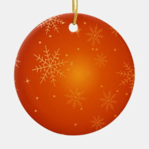 Snöflingor Julgransprydnad Keramik