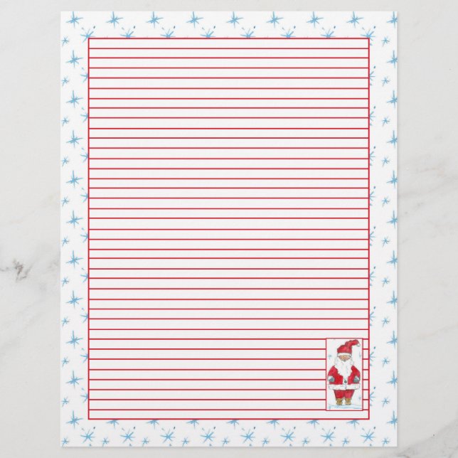 Snöflingor, jultomten Red Line (Framsida)