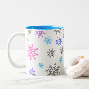 Snöflingor-kaffe Mugg