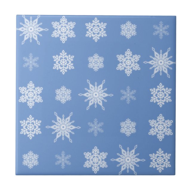 Snöflingor Kakelplatta (Framsidan)