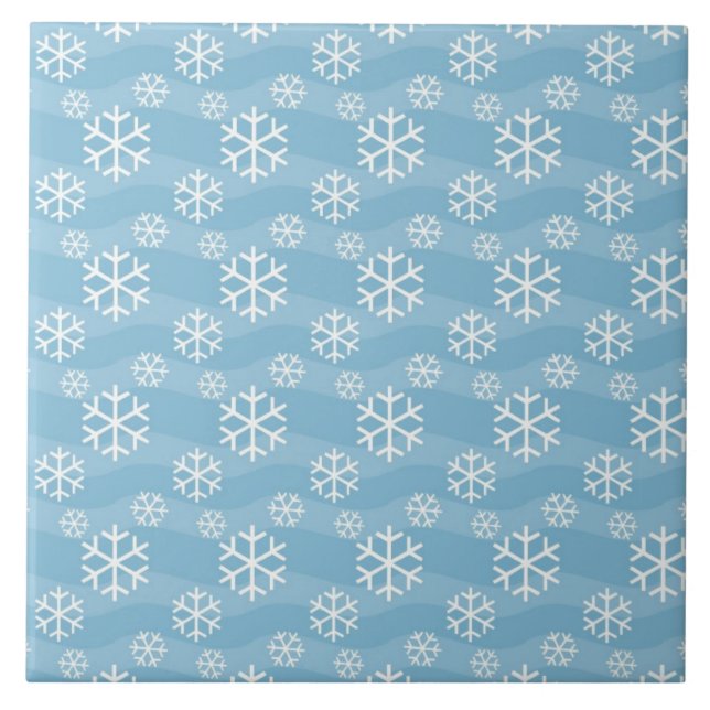 snöflingor kakelplatta (Framsidan)