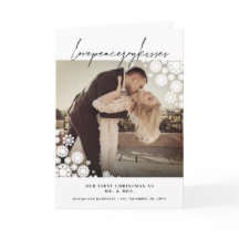 Snöflingor Kärlek Peace Joy Kisses Photo Bröllop