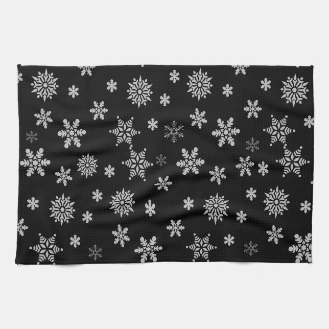 Snöflingor Kökshandduk (Horisontell)