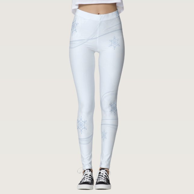 Snöflingor Kvinnors förband Leggings (Framsida)