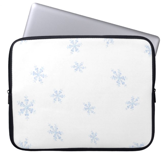 Snöflingor Laptop Fodral (Framsidan)