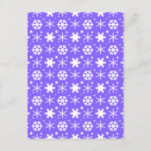 Snöflingor Lavender Vykort