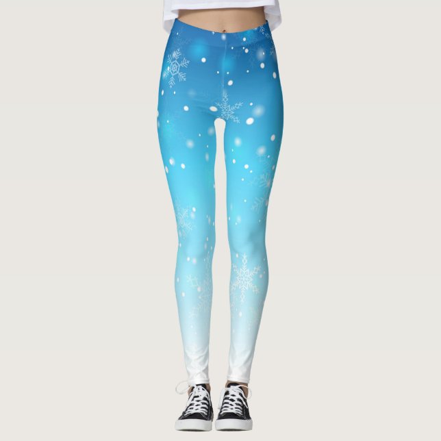 snöflingor leggings (Framsida)