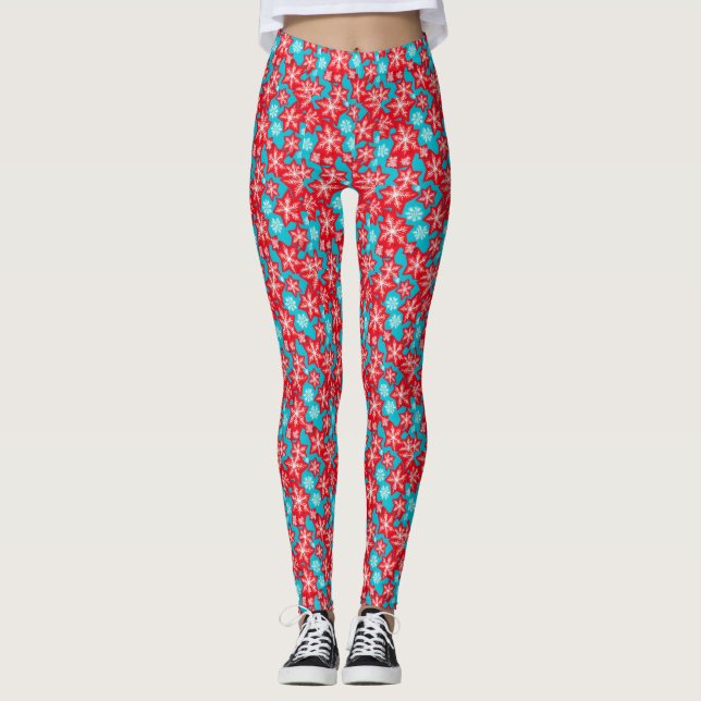 Snöflingor Leggings (Framsida)