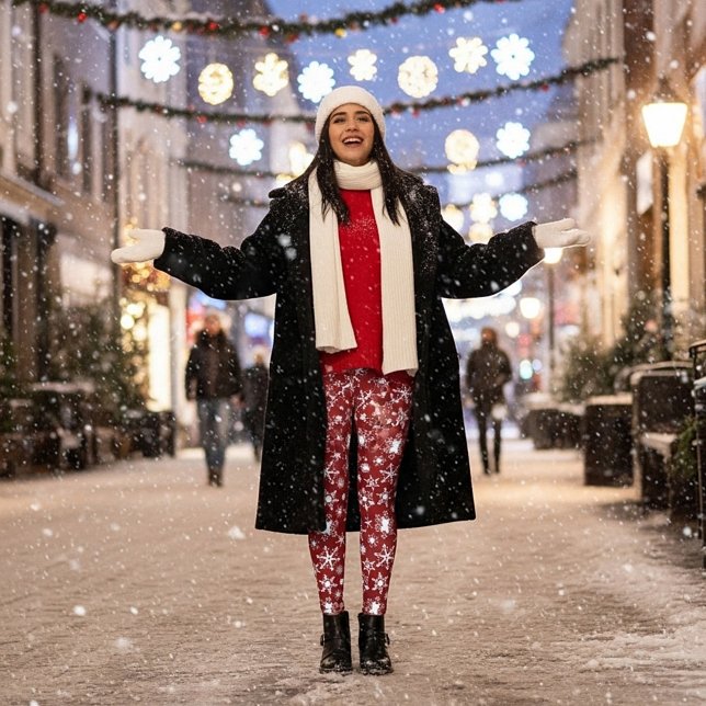 Snöflingor Leggings (Skapare uppladdad)