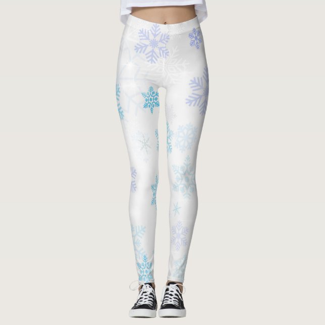 Snöflingor Leggings (Framsida)