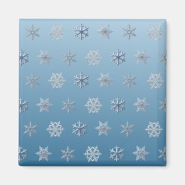 Snöflingor Magnet (Framsidan)
