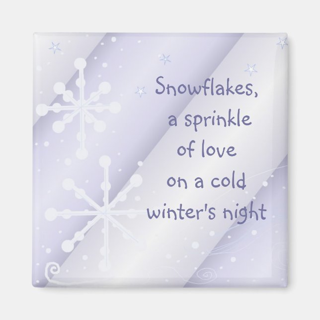 Snöflingor Magnet (Framsidan)