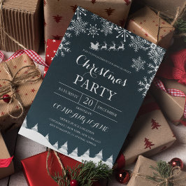 Snöflingor med jultomprat jul inbjudningar