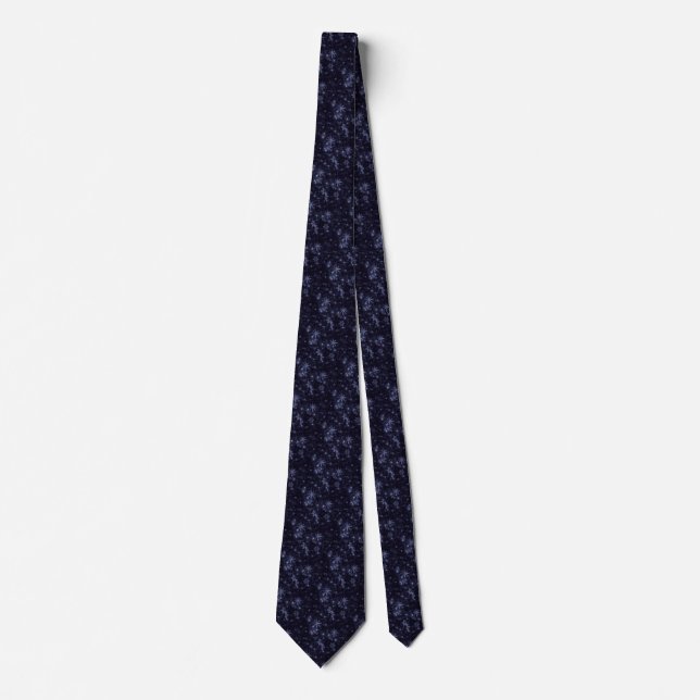 Snöflingor med Midnight Blue Background Slips (Framsida)