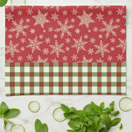 Snöflingor Microfiber Kitchen Towel Kökshandduk