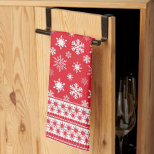 Snöflingor Microfiber Kitchen Towel