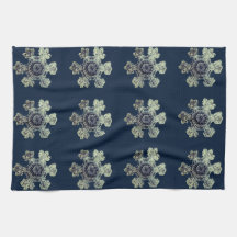 Snöflingor Midnight Blue Kitchen Towels