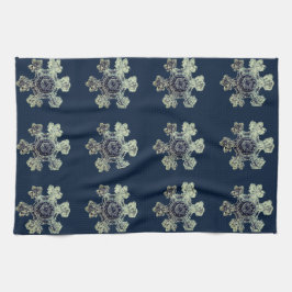 Snöflingor Midnight Blue Kitchen Towels Kökshandduk