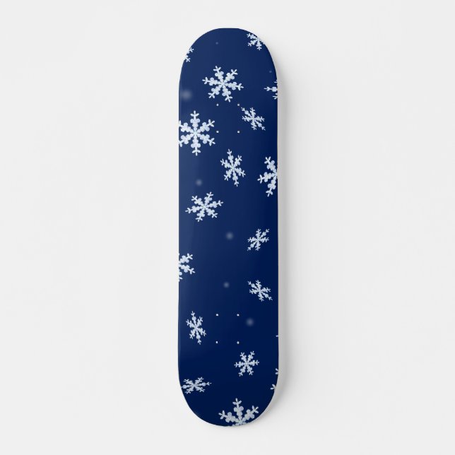 Snöflingor Mini Skateboard Bräda 18,5 Cm (Framsida)