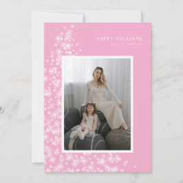 Snöflingor moderna Julgran Julkort