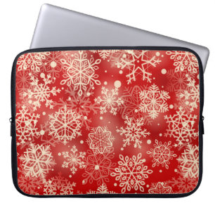 Snöflingor mönster laptop fodral