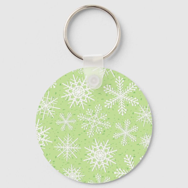 Snöflingor, nyckelkedja nyckelring (Framsida)