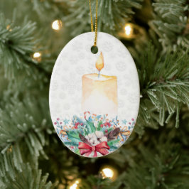 Snöflingor och Dekorationen jul Julgransprydnad Keramik