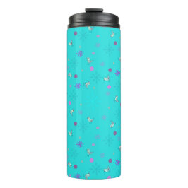 snöflingor och fåglar_aqua