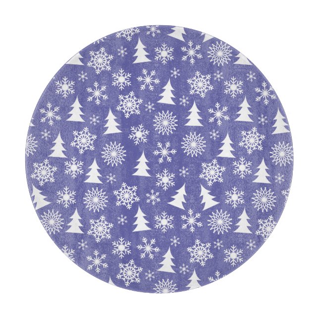 Snöflingor och Gräs Träd Mönster (Framsidan)