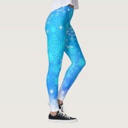 Snöflingor och Sparkly Ljus Leggings