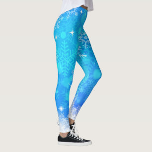 Snöflingor och Sparkly Ljus Leggings