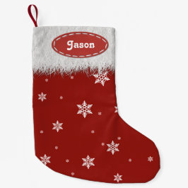 Snöflingor och White Päls - julinventeringar Liten Julstrumpa