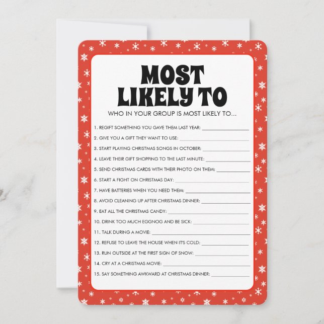 Snöflingor på den röda julen med största sannolikh (Framsida)