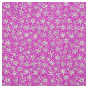 snöflingor på magenta rosa-snöstormens bakgrund tyg