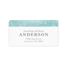 Snöflingor på Teal