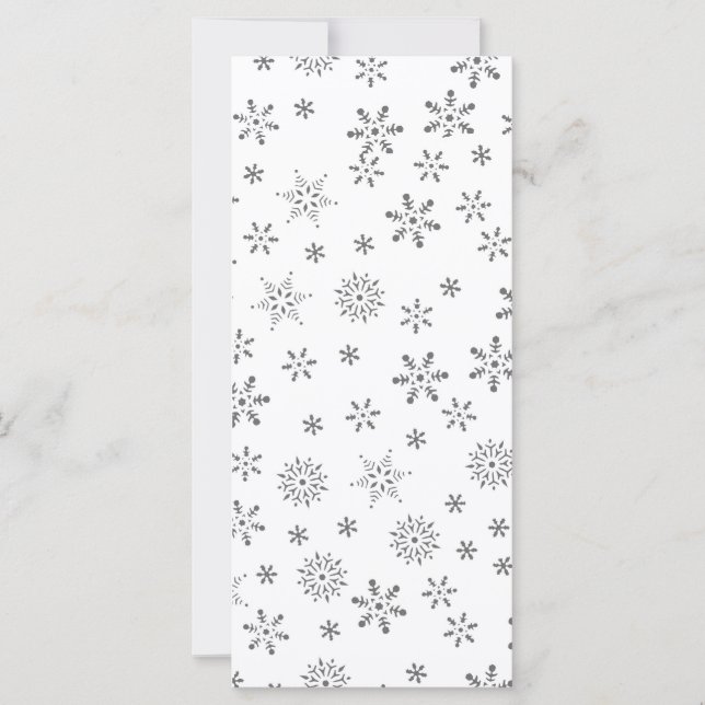 Snöflingor på vit bakgrund (Framsida)