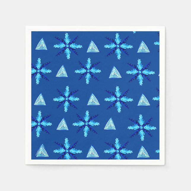 Snöflingor Pappersservett (Framsidan)