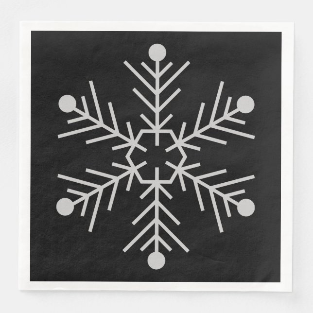 Snöflingor Pappersservett (Framsida)