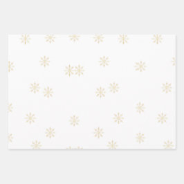Snöflingor, Pappra, platta Lakan-set av 3