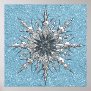 Snöflingor Poster