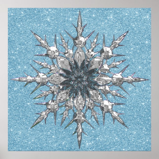 Snöflingor Poster (Framsidan)